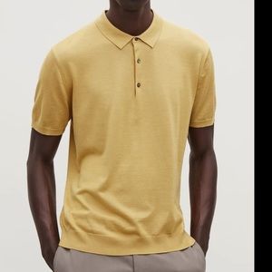 COS mens polo shirt (Mustard Yellow) S:Large